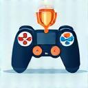 Icon representing a game controller or trophy for gamified learning
